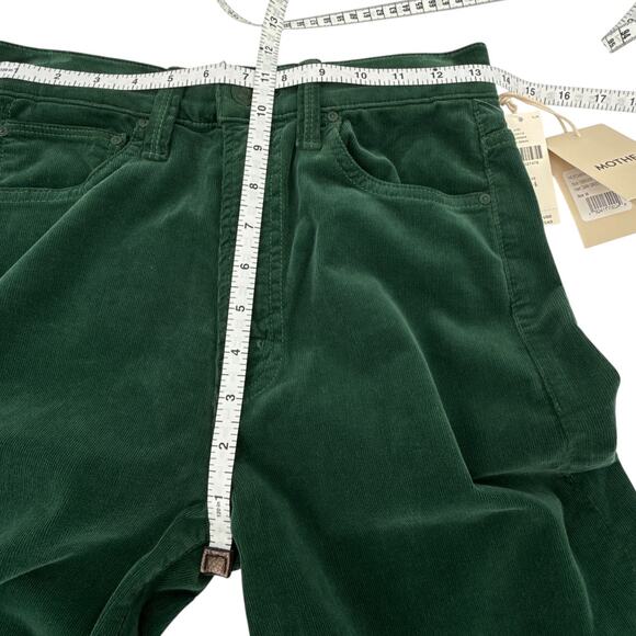 MOTHER The Ditcher Roller Zip Sneak Cord in Dark Green 24 - Picture 11 of 12